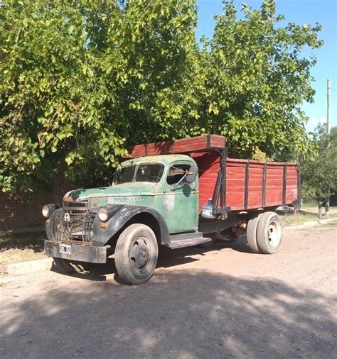 Vintage Green Truck Parked by the Road