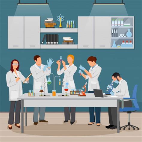 Free Vector | Science and laboratory illustration | Laboratory design ...