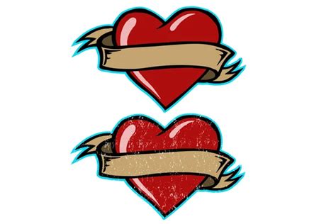 100,000 Heart tattoo Vector Images | Depositphotos