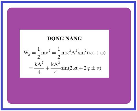 8+ công thức động năng dao động điều hòa - Ehoidap