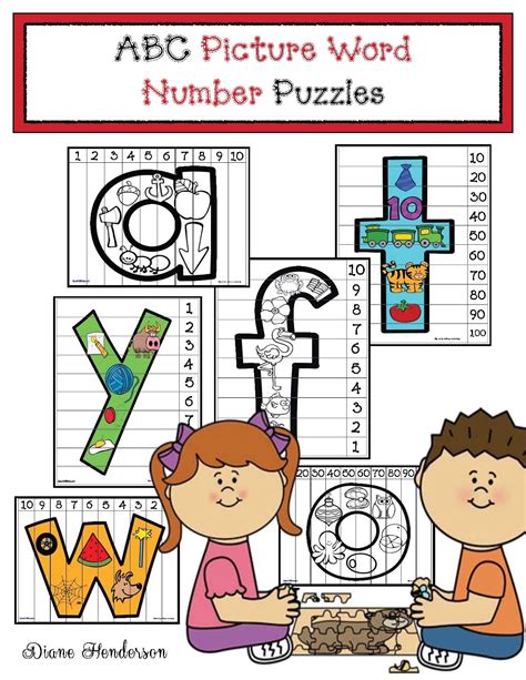 Alphabet Number Puzzles - Classroom Freebies