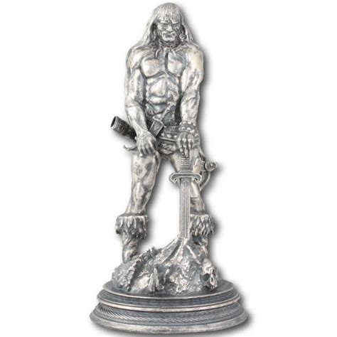 Buy 6 oz Antique Finish The Barbarian Silver Statues - Silver.com