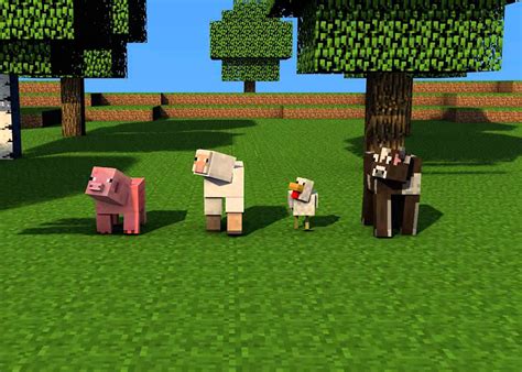 How to Tame Wolves, Ocelots, Horses, Cows, Pigs in Minecraft