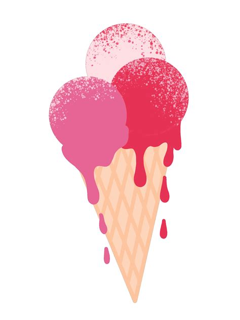 Ice Cream Pink Sticker for iOS & Android | GIPHY