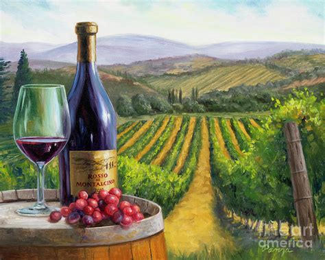 The Vineyard Painting by Christopher Panza - Pixels