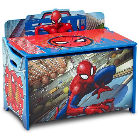 Marvel Spider-Man Deluxe Toy Box by Delta Children, Greenguard Gold ...