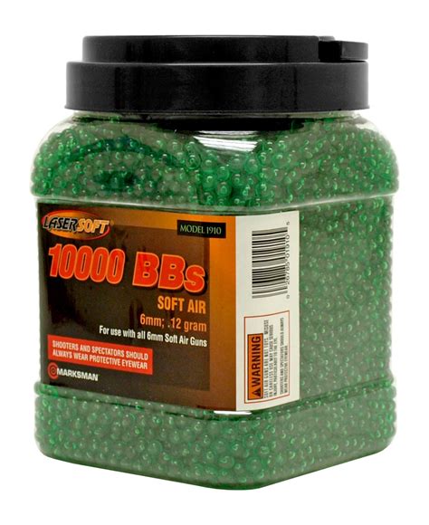 Marksman 10,000 .12g Airsoft BB's 6mm Ammo Lasersoft - Green – Slash2Gash