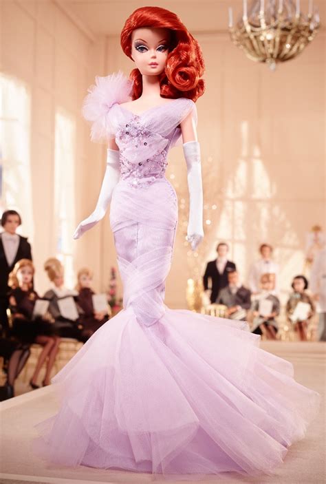 Barbie Collector Fashion Model Doll with Lavender Luxe Glamour Gown ...