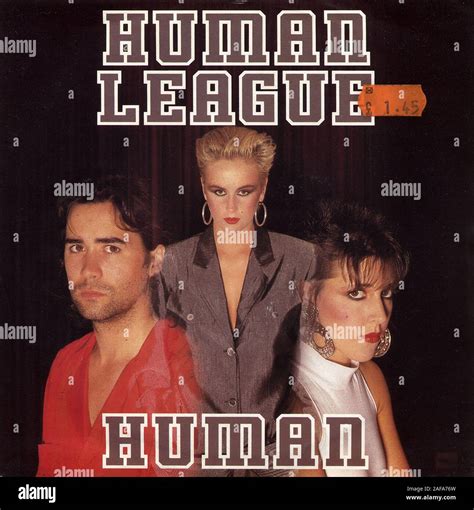 Human League - Human - Vintage vinyl album cover Stock Photo - Alamy