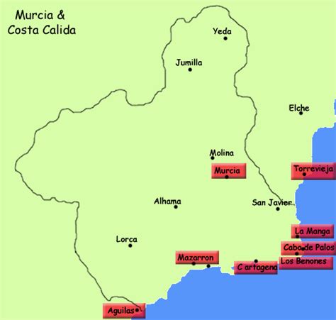 Murcia and Costa Calida Tourist Information