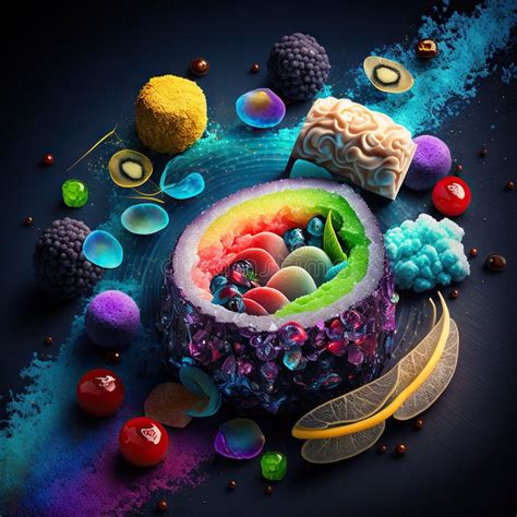 Illustration of the Alien Food Stock Illustration - Illustration of ...