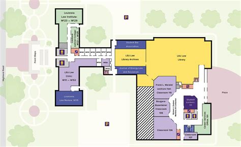 Building Map | LSU Law – About LSU Law