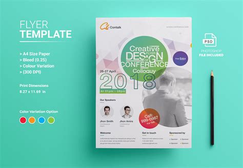 Conference Flyer | Flyer Templates ~ Creative Market