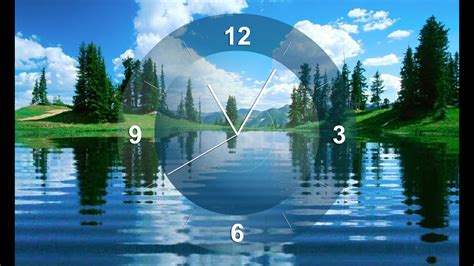 Free Clock Screensaver for Windows 10 - Lake Clock Screensaver ...