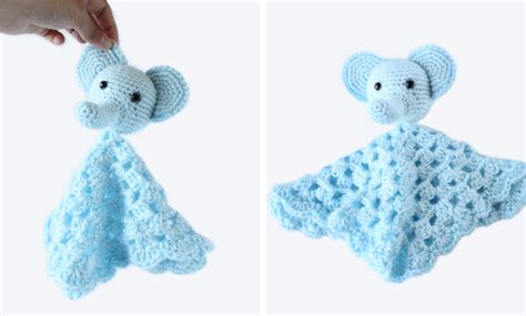 Elephant Lovey: Free Crochet Baby Blanket Pattern