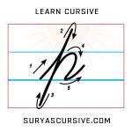 Cursive P Lowercase