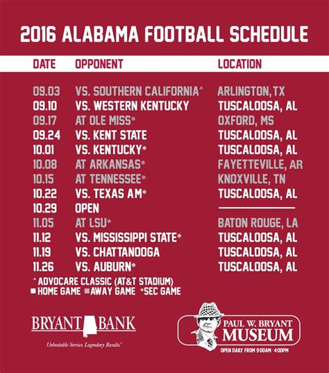 Alabama Crimson Tide Schedule For 2023 - Halloween Events Near Me 2023