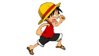 Progress Bar with One Piece Monkey D. Luffy Running - Progress Bar for ...