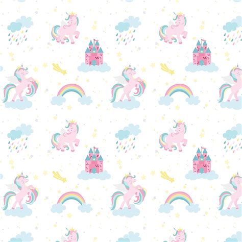 Unicorn Custom Kids Wallpaper Baby Girl Nursery Décor Kids Room Design