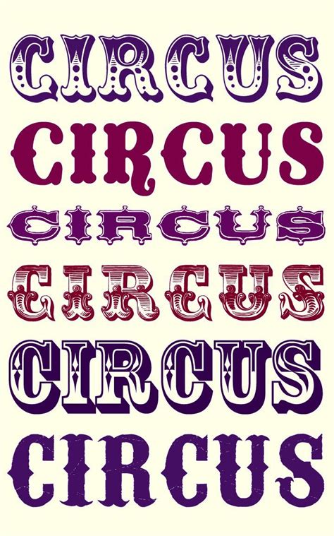 Image result for circus fonts analysis | Circus font, Carnival font ...