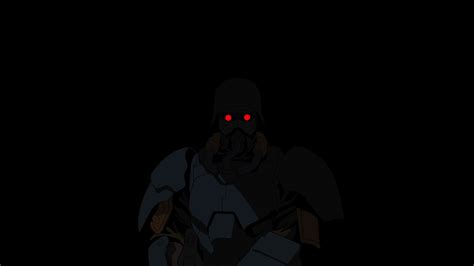 2736x1824 resolution | anime character soldier poster, Jin-Roh, red ...