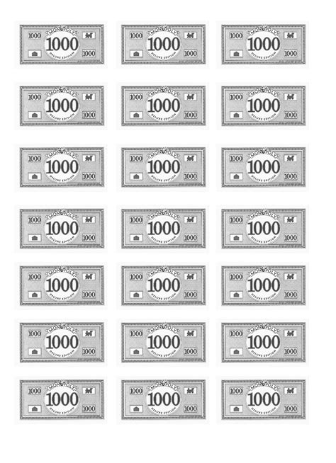 Printable Monopoly Money Pdf - Printable Templates