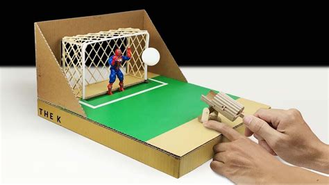 How to Make Desktop Soccer Game from Cardboard | Soccer crafts, Diy ...