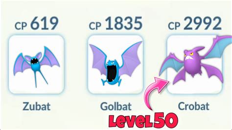 Zubat, Golbat, Crobat Evolution Line Team 😮 (Pokemon Go) - YouTube