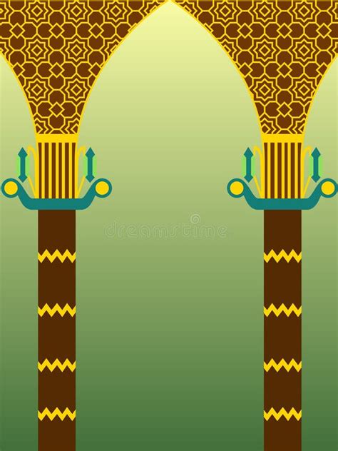 Islamic arch design stock vector. Illustration of arabic - 34574866