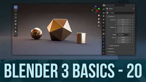 BLENDER BASICS 20: Materials and Lighting - YouTube