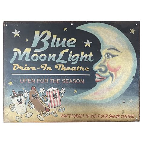 “BLUE MOON” METAL SIGN | Air Designs