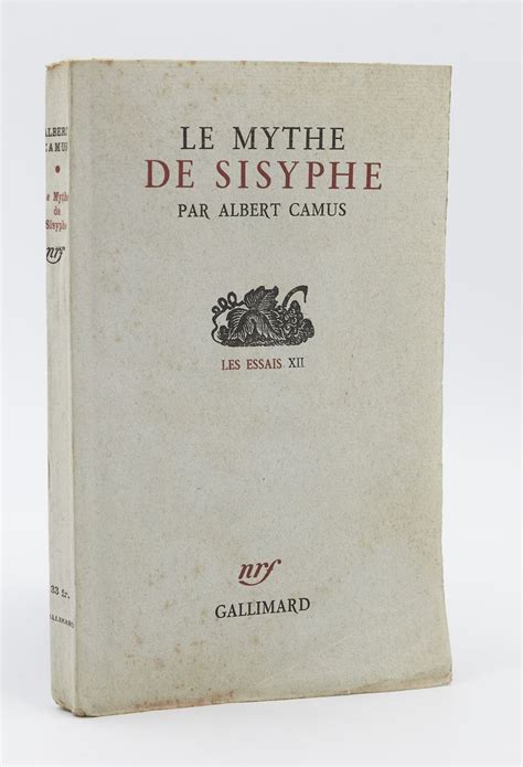 CAMUS : Le Mythe de Sisyphe - First edition - Edition-Originale.com