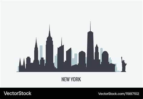 Acquire New York Skyline Silhouette Free Images - Www