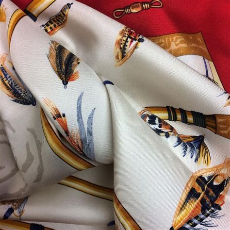 Gone fishing 🎣 Flies Hermes scarf details by Cathy Latham best known ...