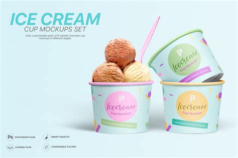 Ice Cream Cup Mockups Set :: Behance