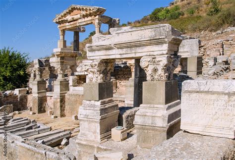 Ancient Efes Efesus city ruins in Turkey Stock Photo | Adobe Stock