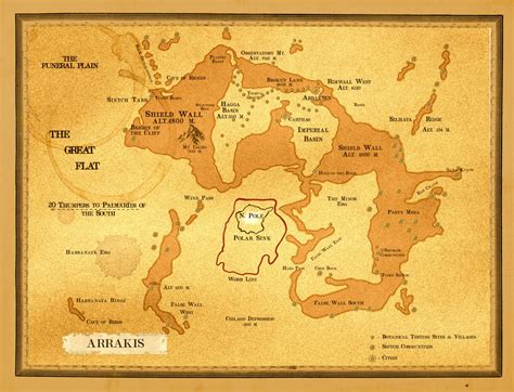 Arrakis Map Dune Arrakis Poster Dune Poster Wall Print - Etsy Australia