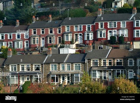 Abertillery in Ebbw Fach Valley in Blaenau Gwent,South Wales,UK a ...