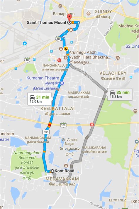 Share Auto Routes – Chennai - Medavakkam Koot Road to St.Thomas Mount ...