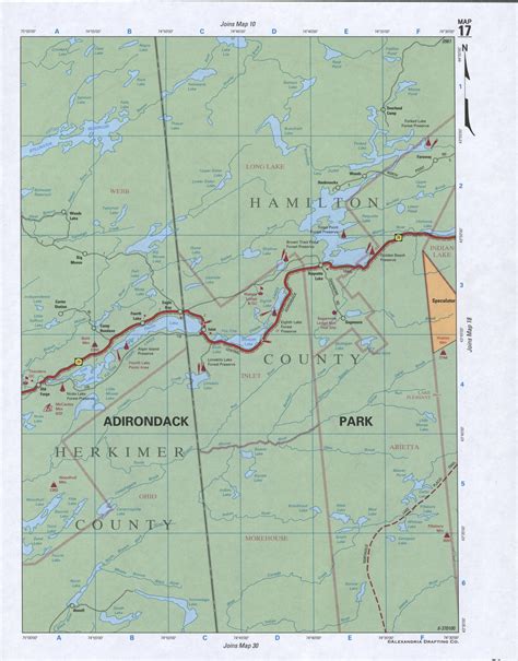 Map of Herkimer County, New York state. Detailed image map of Herkimer ...