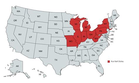 What States Are In The Rust Belt? - What States