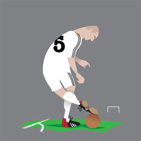 Dan Leydon Illustration — afootballreport: “Zizou dances in Madrid” - by...