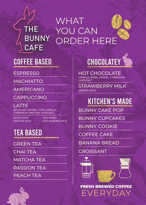 Menu – THE BUNNY CAFE