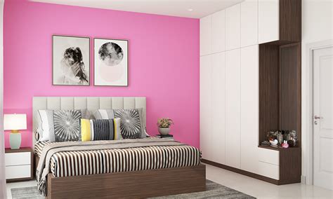 Pink Two Colour Combination For Bedroom Walls Designcafe