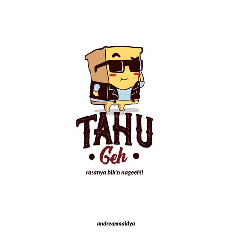 Tahu geh mascot logo vector – Artofit