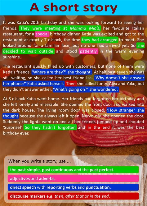 My 4th junior high english class: A short story to improve your writing ...