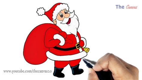 Christmas Santa Drawing | Free download on ClipArtMag