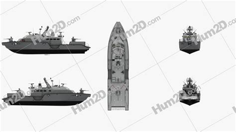 Mark VI patrol boat Blueprint in PNG - Download Ship Clip Art Images