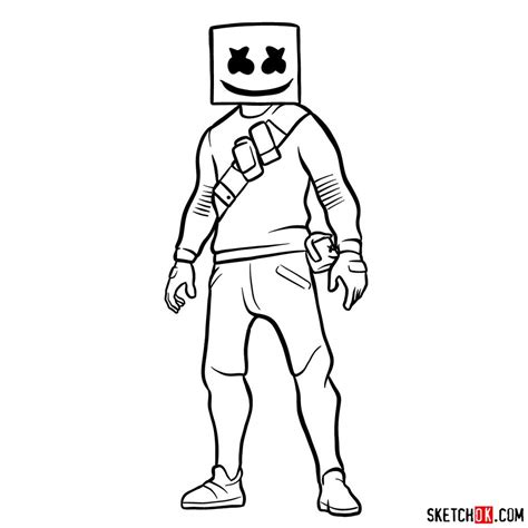 Como Dibujar A Marshmello Fortnite How To Draw Marshmello | Images and ...