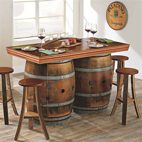 135 Wine Barrel Furniture Ideas You Can DIY or BUY [PHOTOS!]